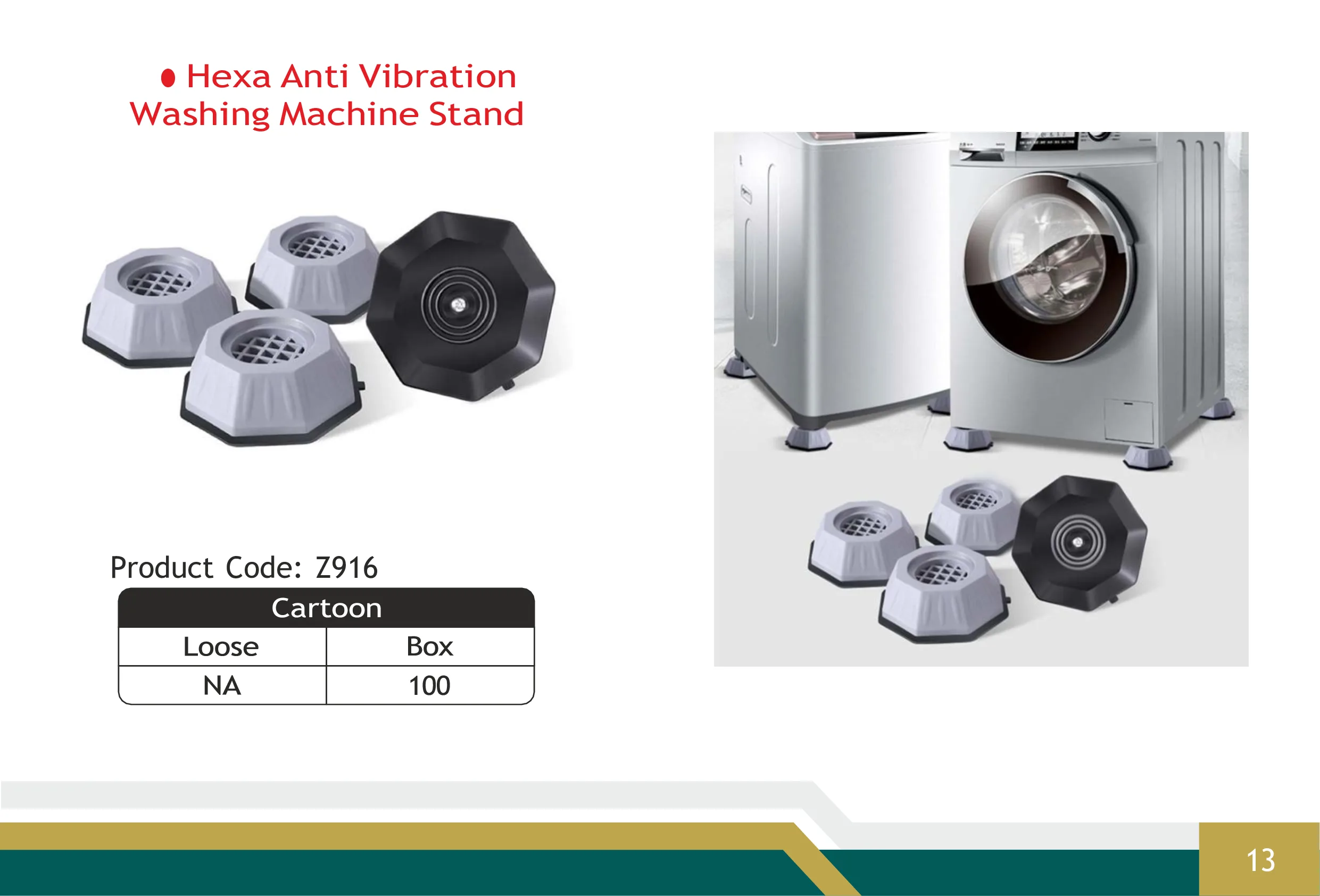 Hexa Anti Vibration Washing Machine Stand