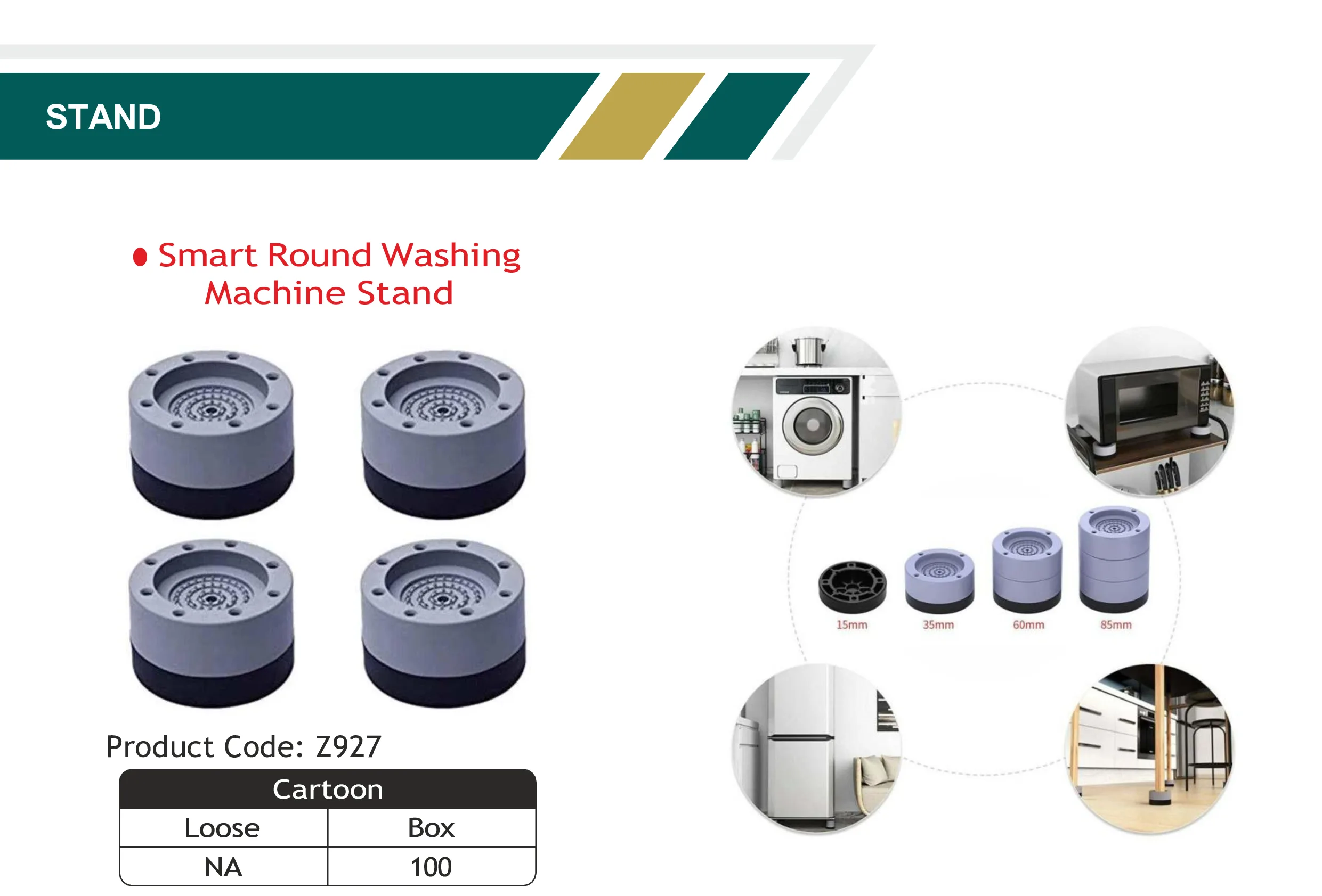 Smart Round Washing Machine Stand