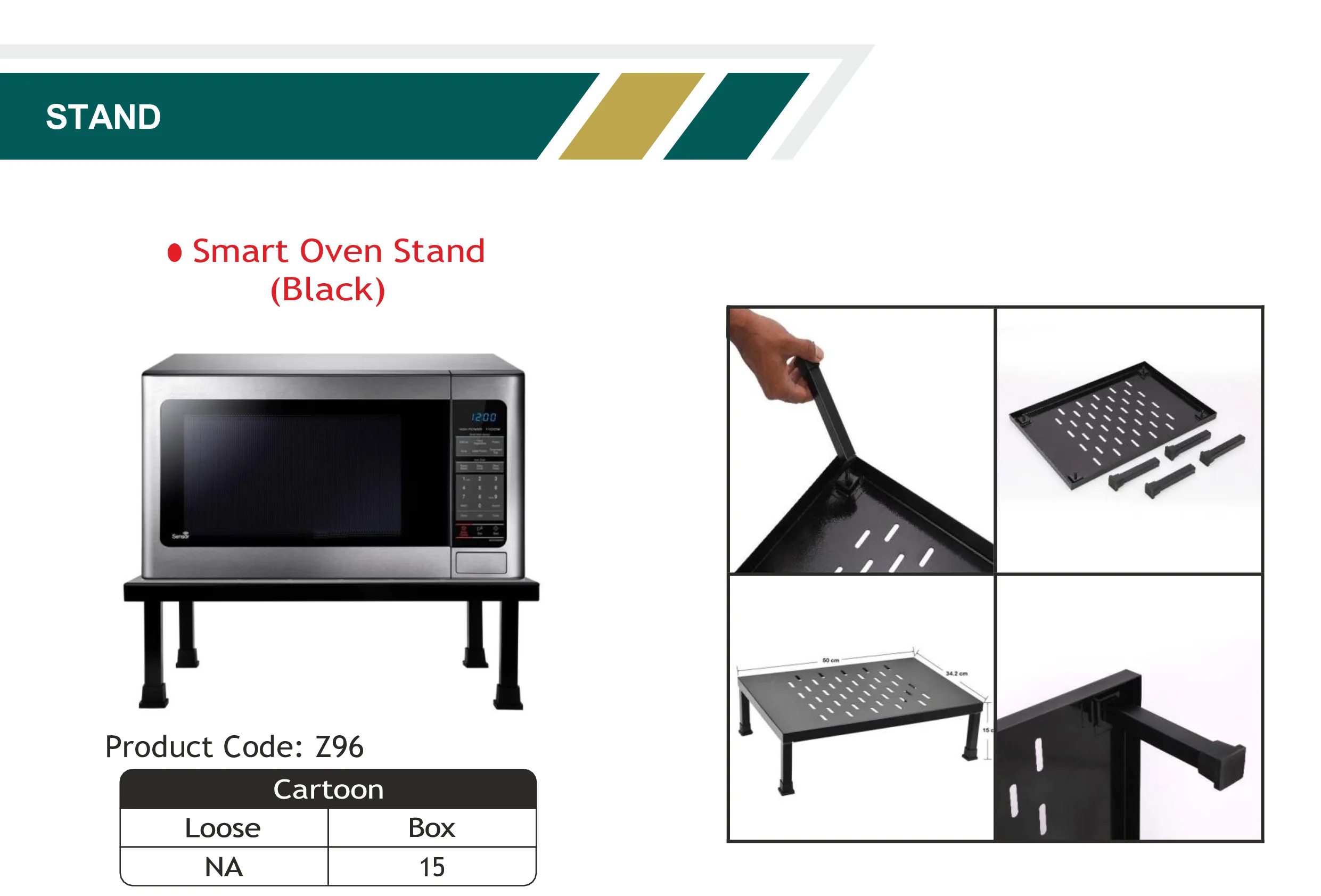 Smart Oven Stand (Black)