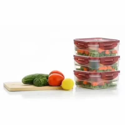 Plastic Food Container (Rectangular Fresh-Keeping)